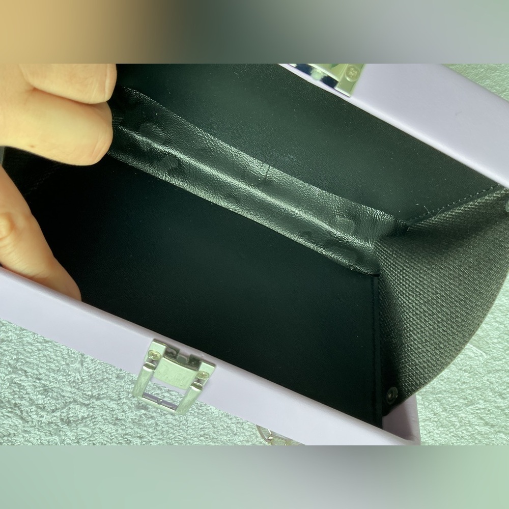 Elegant Floral Lavender Clutch - Picture 6 of 12